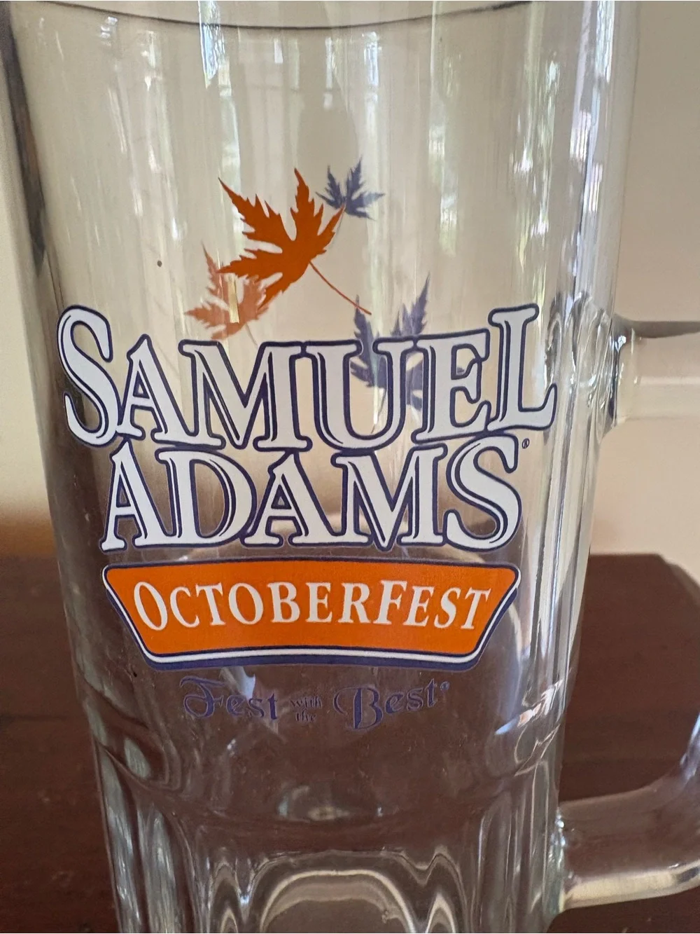 Samual Adams Octoberfest Glass Mug Tankard